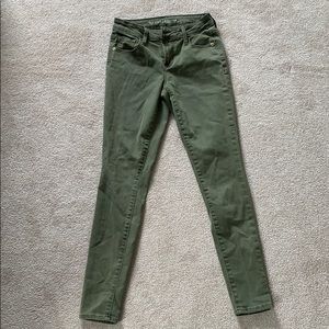 Army green jeans